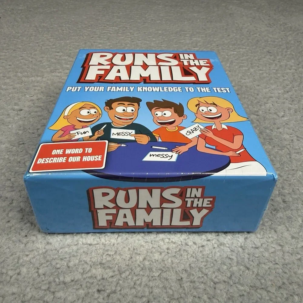 Runs In The Family Board‎ Game New Sealed Family Night Party Ages 8+ 3+ Players